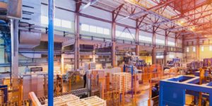 manufacturing plant that is benefitting from sales territory mapping
